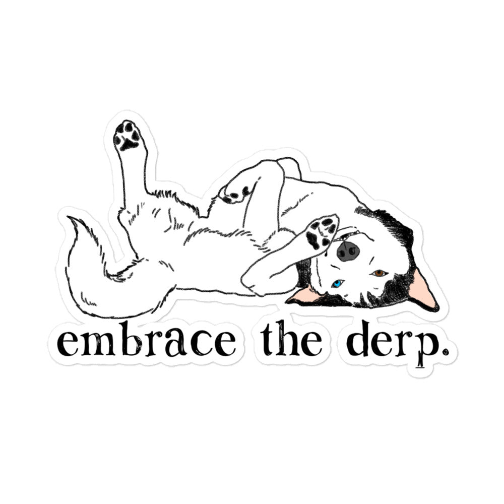 Funny Siberian Husky Sticker
