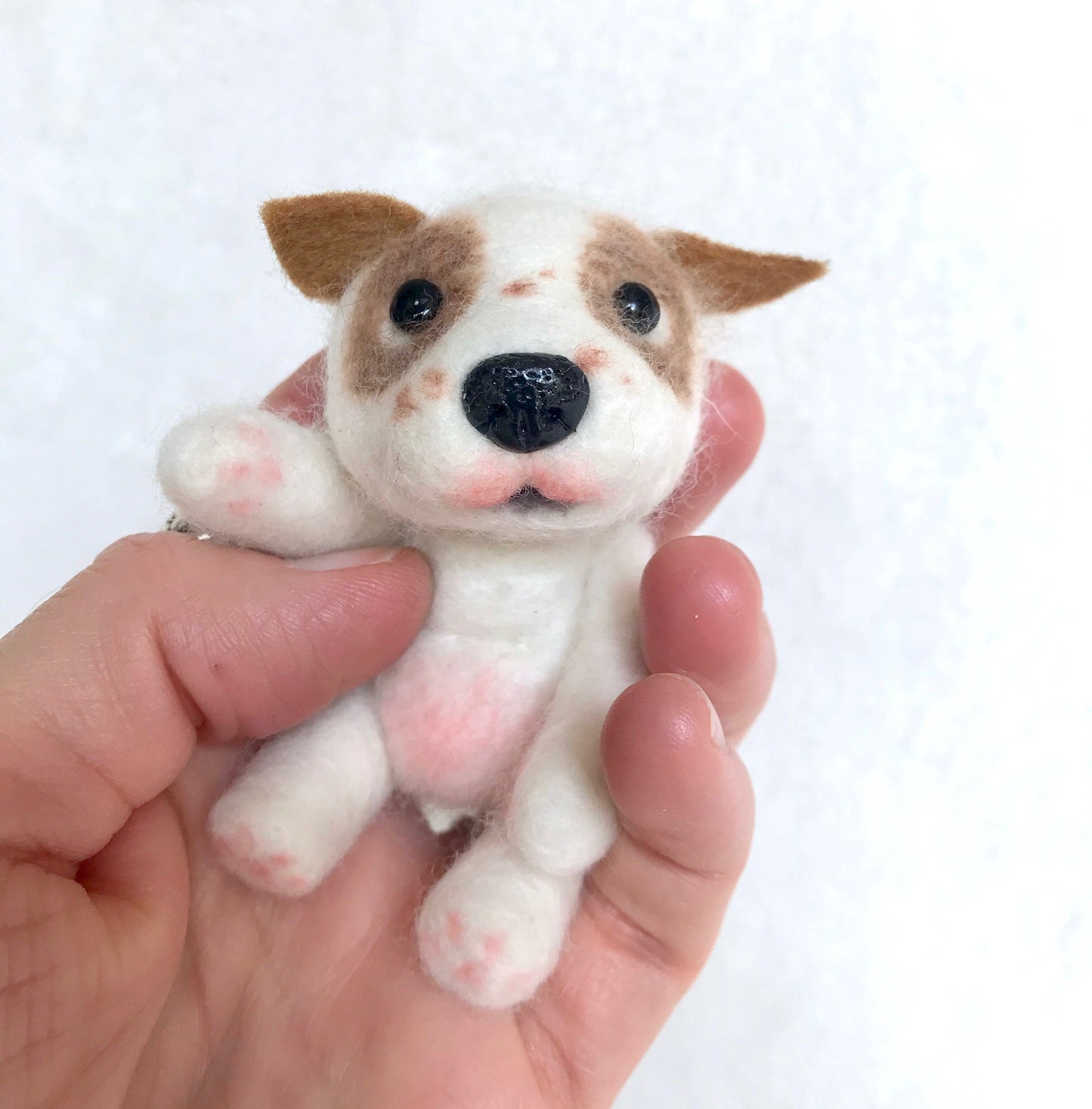Mini Plush - Chomper, 4" Needle Felted Mini Pup
