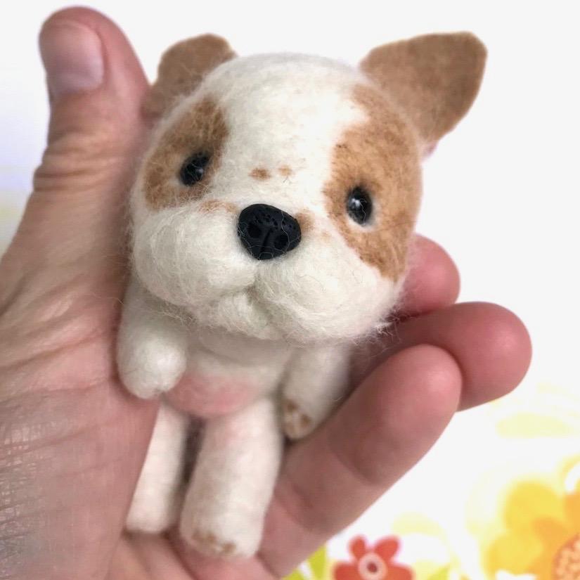 Mini Plush - Chunk, 4" Felted Mini Pup
