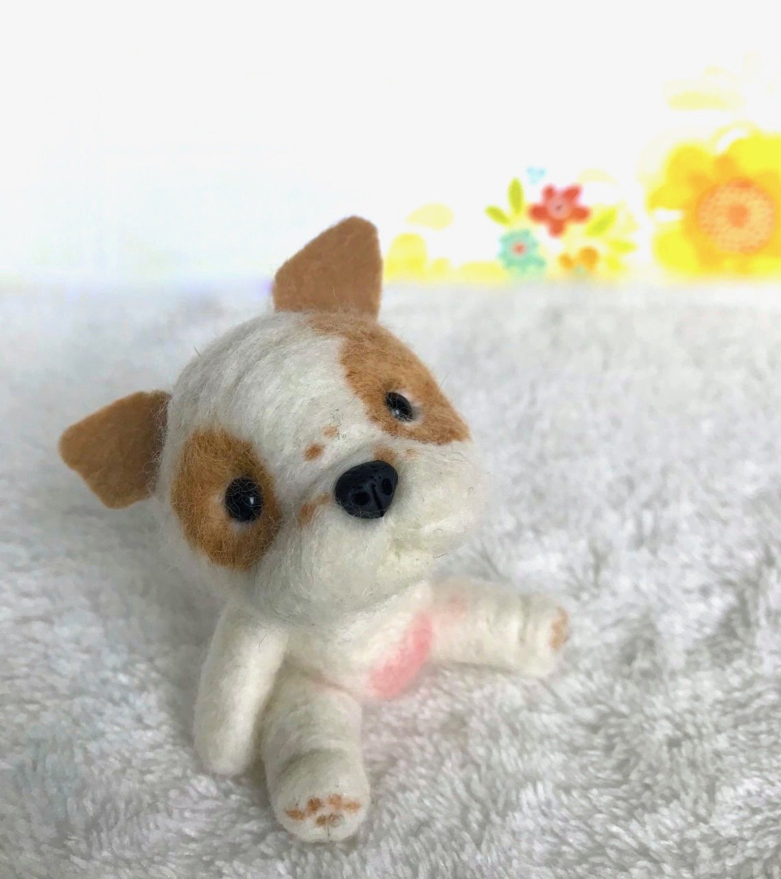 Mini Plush - Chunk, 4" Felted Mini Pup