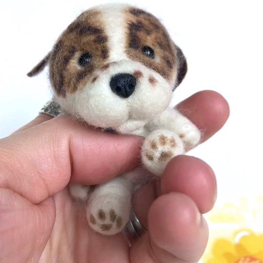 Mini Plush - Crumb, 4" Felted Mini Pup