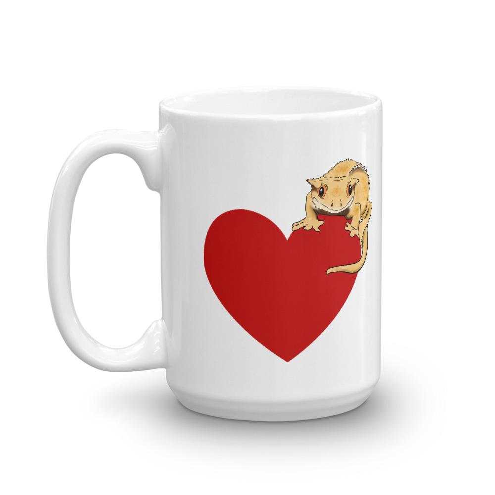 Mugs - Crested Gecko Heart Mug