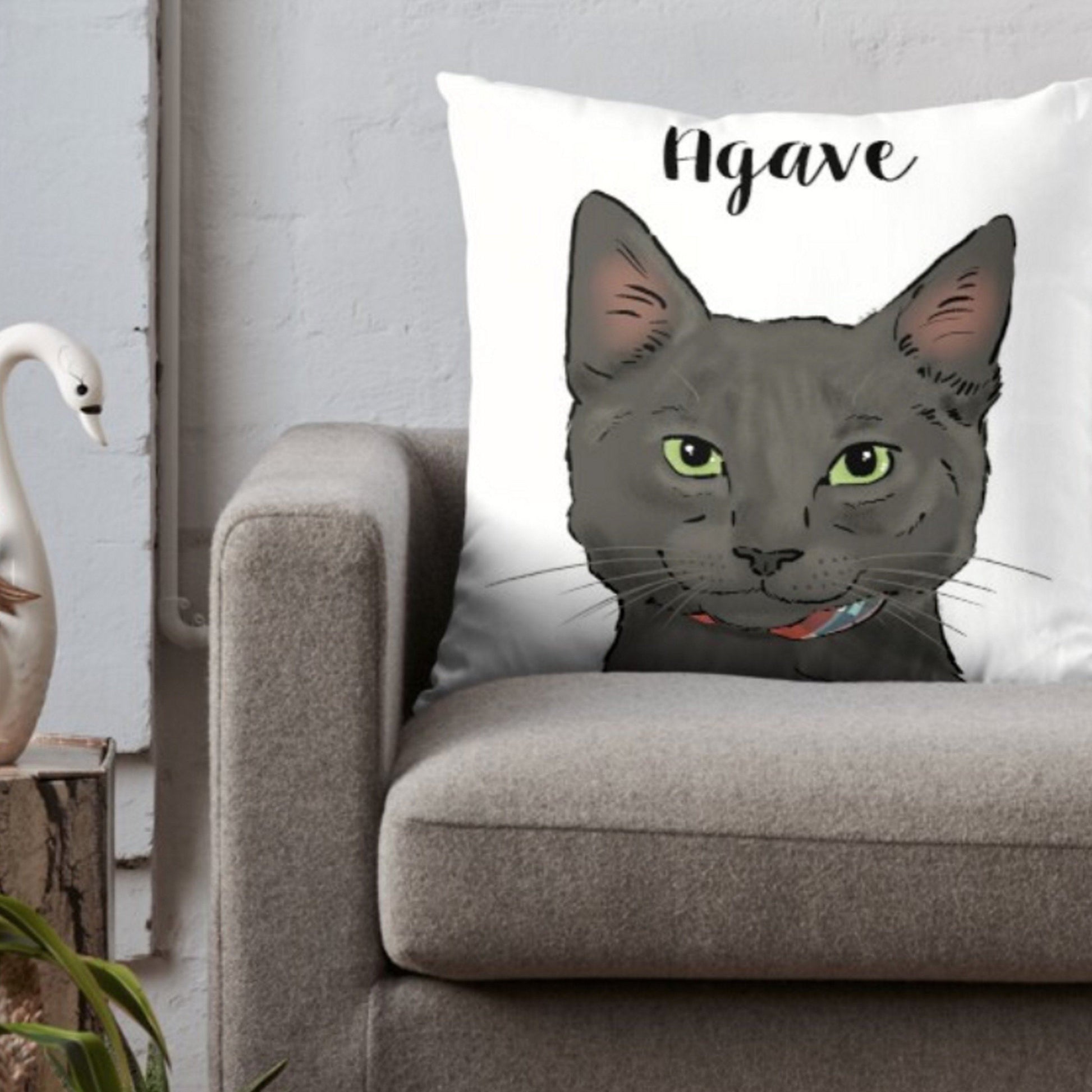 18x18 Pillow - Personalized Pet Pillow, Custom Pillows with