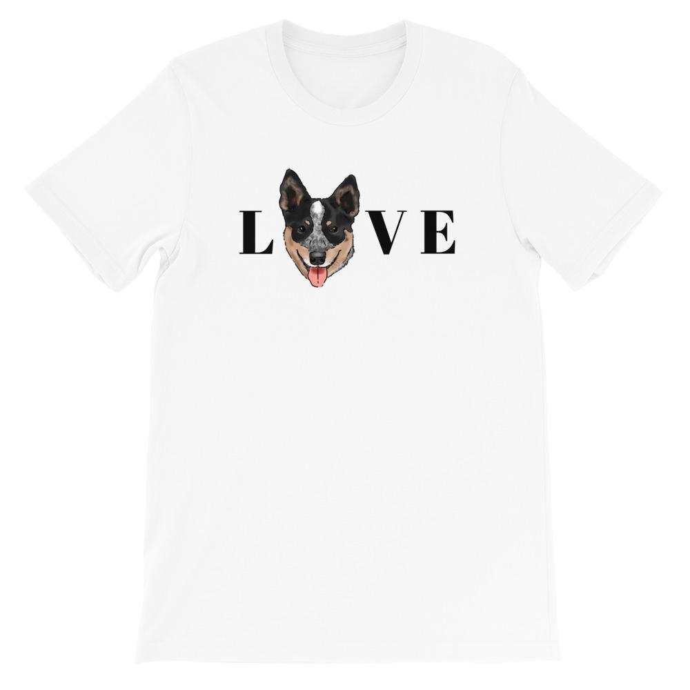 T-Shirts - Australian Cattle Dog/Blue Heeler LOVE Unisex T-shirt