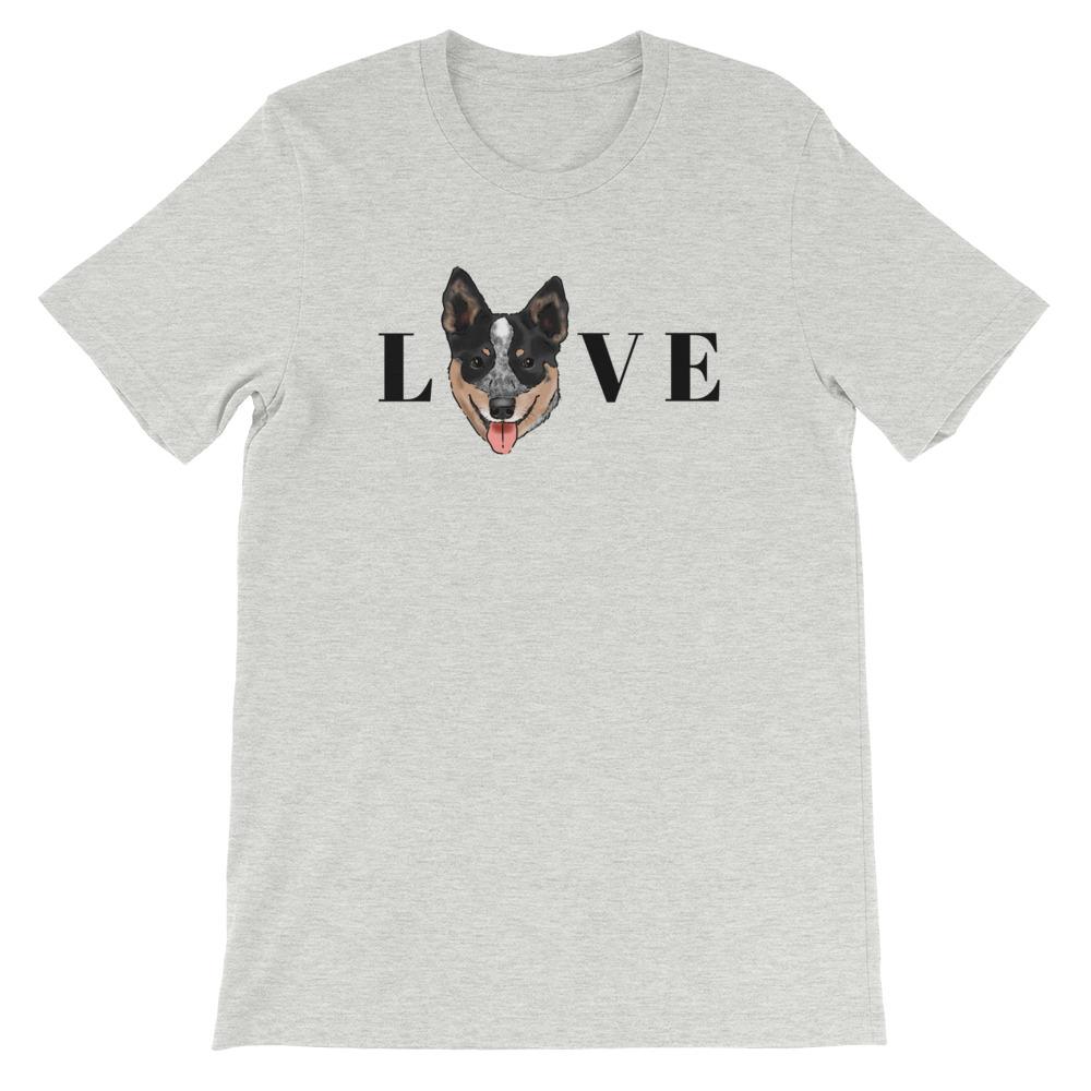 T-Shirts - Australian Cattle Dog/Blue Heeler LOVE Unisex T-shirt