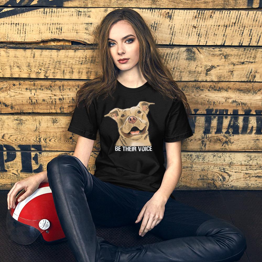 T-Shirts - "Be Their Voice" Pit Bull Unisex T-Shirt