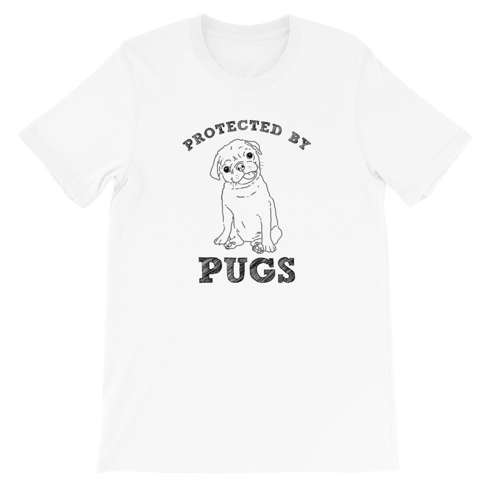 T-Shirts - Protected By Pugs Unisex T-Shirt