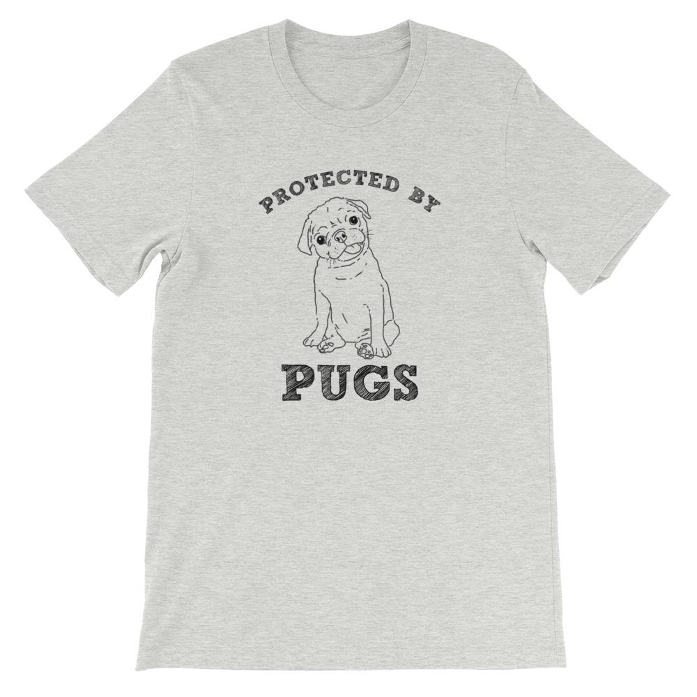 T-Shirts - Protected By Pugs Unisex T-Shirt