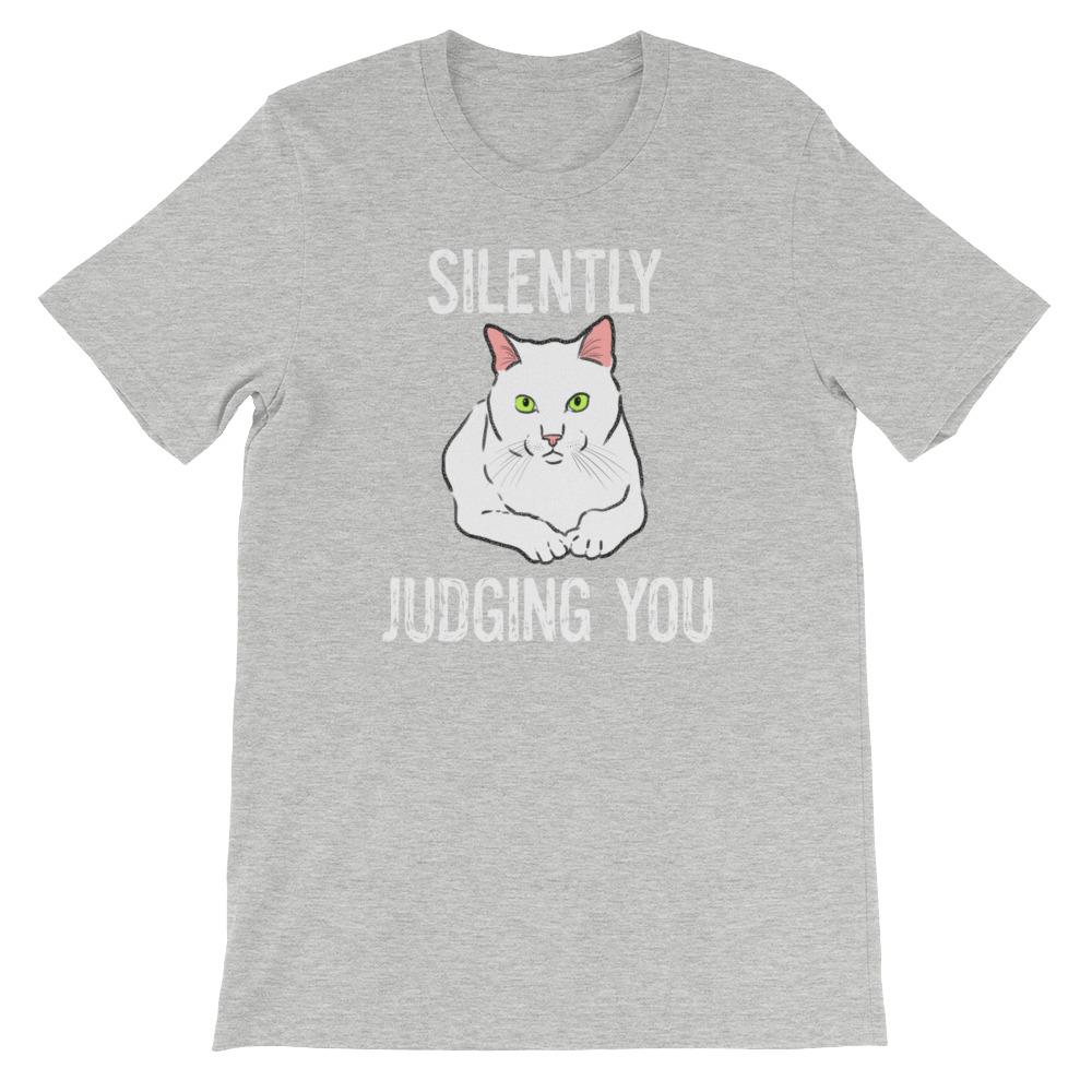 T-Shirts - "Silently Judging You" Funny Cat T-Shirt