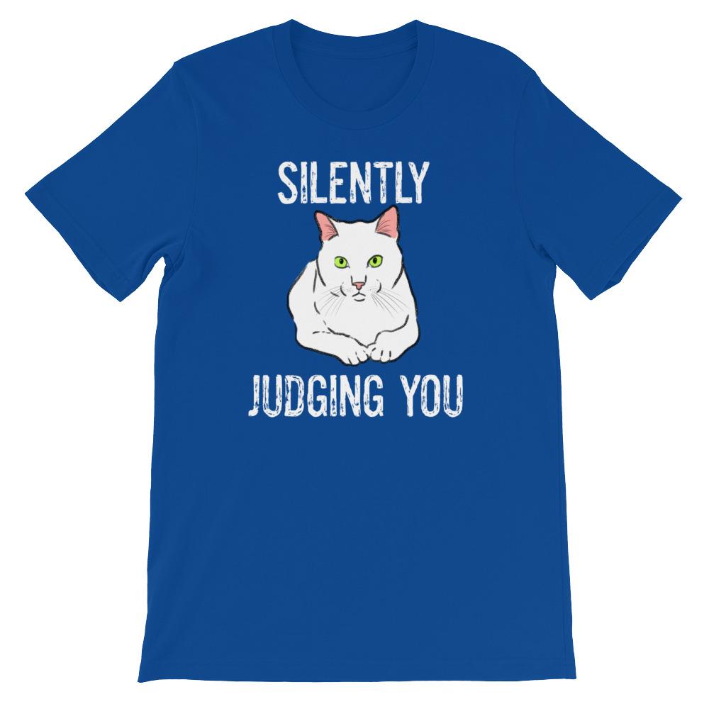 T-Shirts - "Silently Judging You" Funny Cat T-Shirt