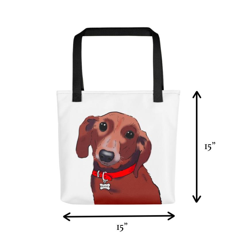 Totes - Custom Pet Portrait Tote Bag
