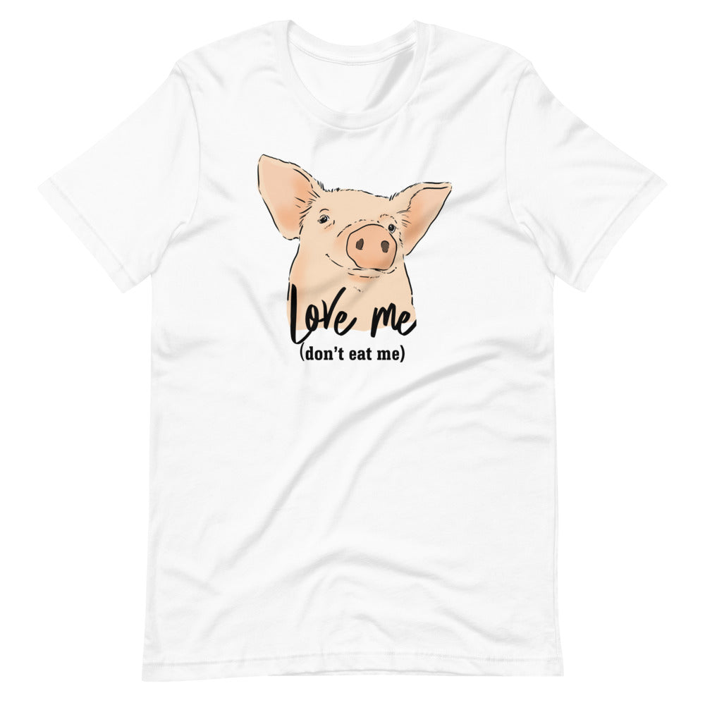 klassekammerat Scully jubilæum Cute Pig Vegan Vegetarian Unisex T-Shirt – Original Sock Dogs